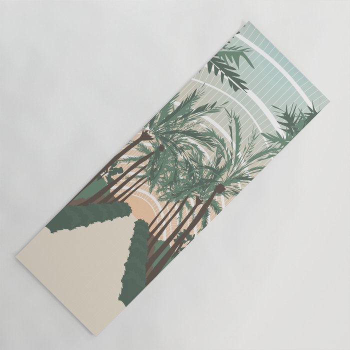 Palm Trees in Valencia, Spain Yoga Mat Gallery Image 1