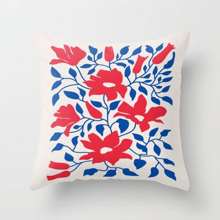 Flowers & Branches: Day Edition Throw Pillow Gallery Image 1