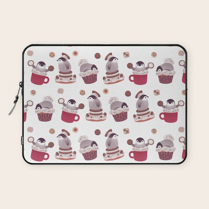 Cookie & cream & penguin Laptop Sleeve Gallery Image 1