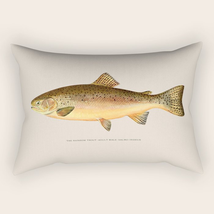The Rainbow Trout Rectangular Pillow Gallery Image 2