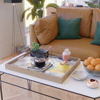 Modern artistic flowery tropical II Serving Tray Gallery Image 2