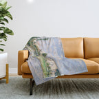 Vetheuil in Summer 1880 by Claude Monet Throw Blanket Gallery Image 1