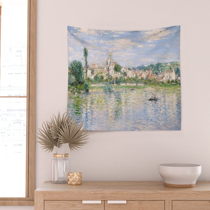 Vetheuil in Summer 1880 by Claude Monet Wall Tapestry Gallery Image 2