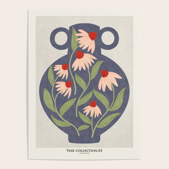 Vase of daisies Collection Poster Gallery Image 1