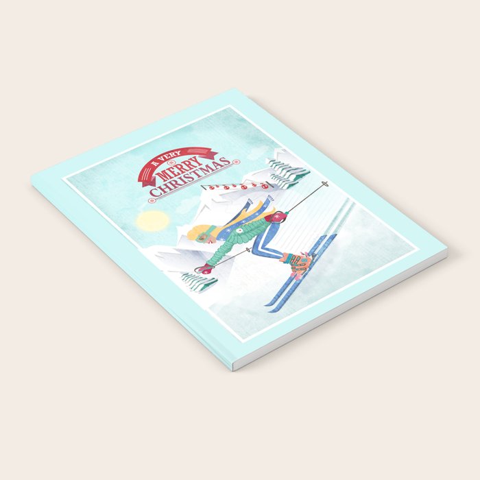Skiing Girl Notebook Gallery Image 1