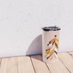 Festive Retro Christmas Tree on Peach Fuzz Travel Mug Gallery Image 4