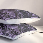 Bats and Beasts - ROYAL PURPLE Pillow Sham Gallery Image 3