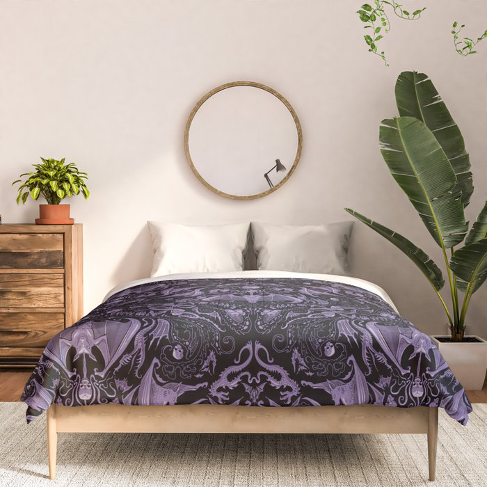 Bats and Beasts - ROYAL PURPLE Comforter Gallery Image 3