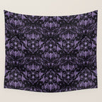 Bats and Beasts - ROYAL PURPLE Wall Tapestry Gallery Image 4