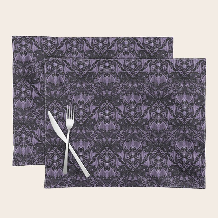 Bats and Beasts - ROYAL PURPLE Placemat Gallery Image 1