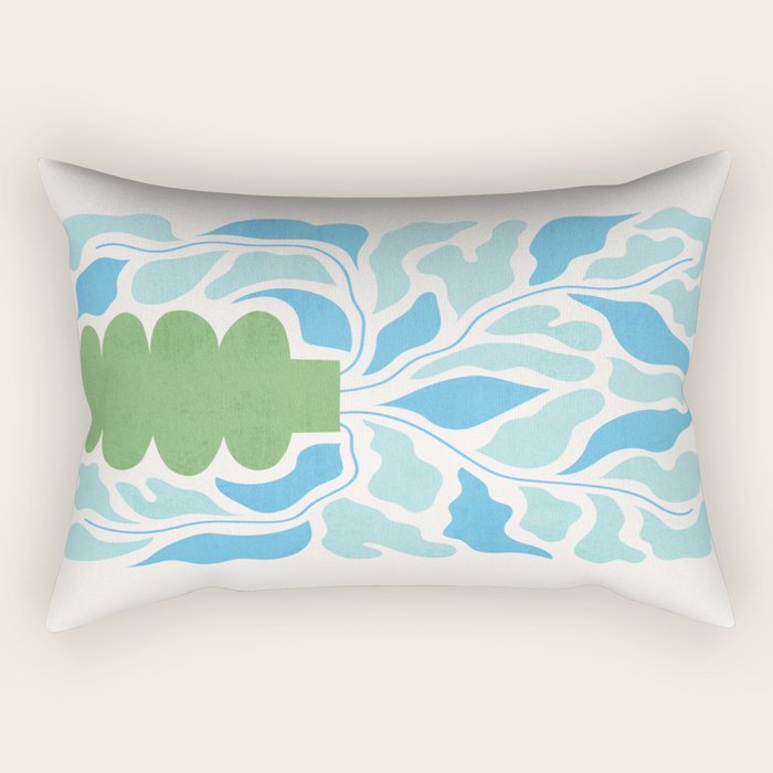 Paris: Flower Market 02 | Botanica Edition Rectangular Pillow Gallery Image 1