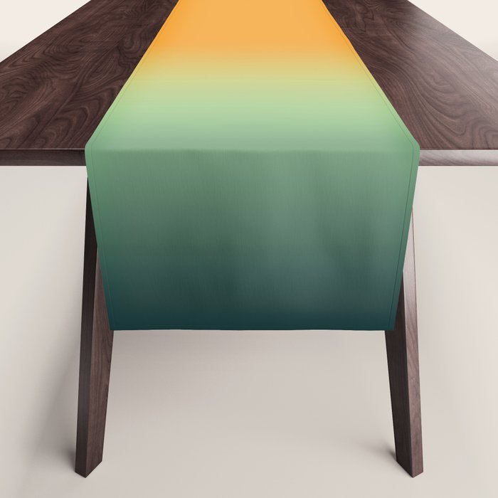 AUTUMN FOREST OMBRE COLORS ABSTRACT Table Runner Gallery Image 1