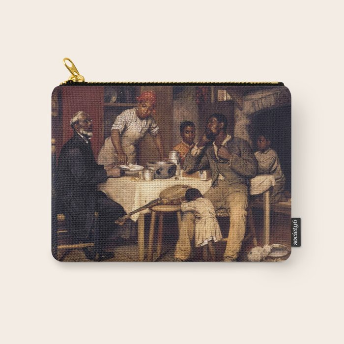 African American Masterpiece 'A Pastoral Visit' by Richard Norris Brooke Carry All Pouch Gallery Image 1
