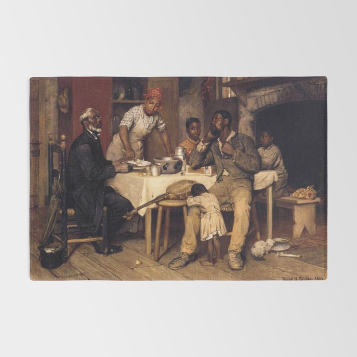 African American Masterpiece 'A Pastoral Visit' by Richard Norris Brooke Rug Gallery Image 2