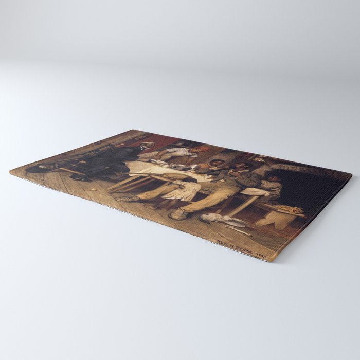 African American Masterpiece 'A Pastoral Visit' by Richard Norris Brooke Rug Gallery Image 3