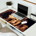 African American Masterpiece 'A Pastoral Visit' by Richard Norris Brooke Desk Mat Gallery Image 2
