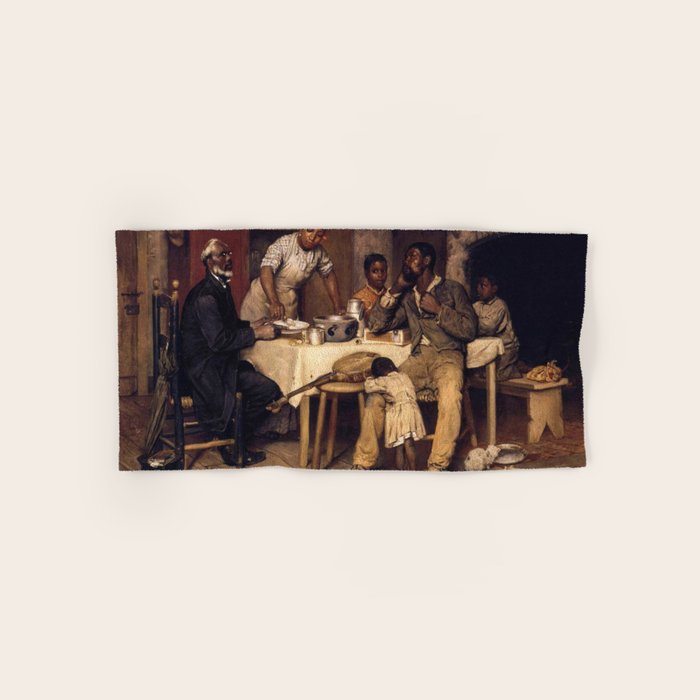 African American Masterpiece 'A Pastoral Visit' by Richard Norris Brooke Bath Towel Gallery Image 1