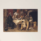 African American Masterpiece 'A Pastoral Visit' by Richard Norris Brooke Welcome Mat Gallery Image 1