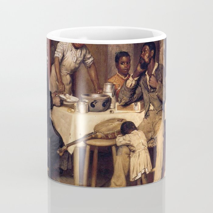 African American Masterpiece 'A Pastoral Visit' by Richard Norris Brooke Coffee Mug Gallery Image 4