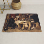 African American Masterpiece 'A Pastoral Visit' by Richard Norris Brooke Rug Gallery Image 1