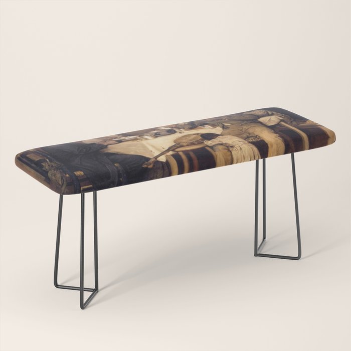 African American Masterpiece 'A Pastoral Visit' by Richard Norris Brooke Bench Gallery Image 1