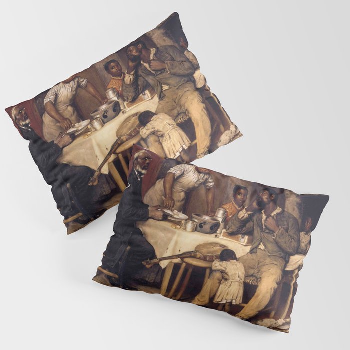 African American Masterpiece 'A Pastoral Visit' by Richard Norris Brooke Pillow Sham Gallery Image 3