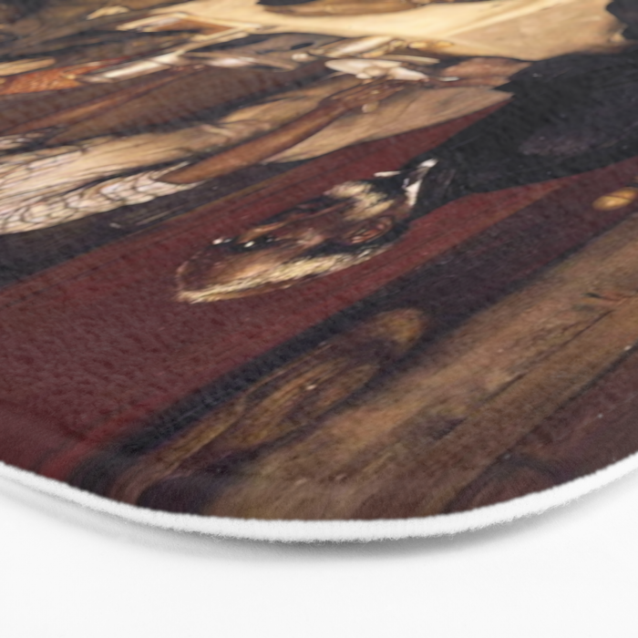 African American Masterpiece 'A Pastoral Visit' by Richard Norris Brooke Bath Mat Gallery Image 3