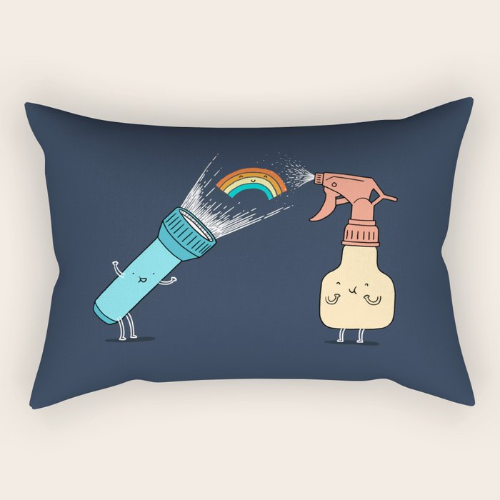 Together we make rainbow Rectangular Pillow Gallery Image 2