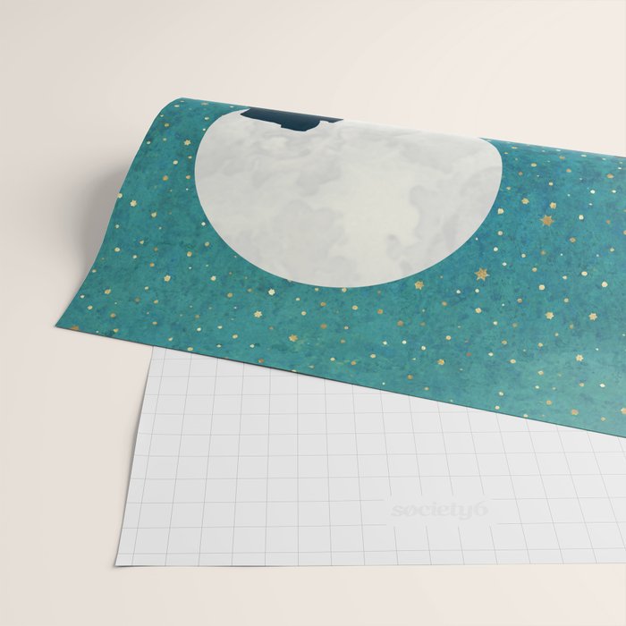 Desert Moon Vista Wrapping Paper Gallery Image 2