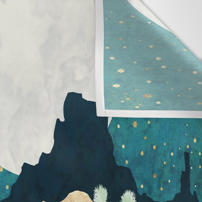 Desert Moon Vista Wall Tapestry Gallery Image 3