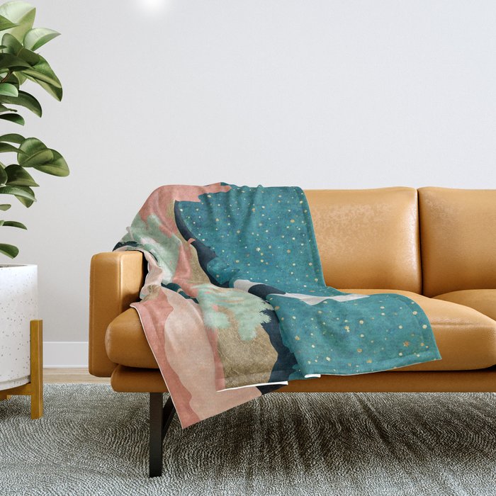 Desert Moon Vista Throw Blanket Gallery Image 1