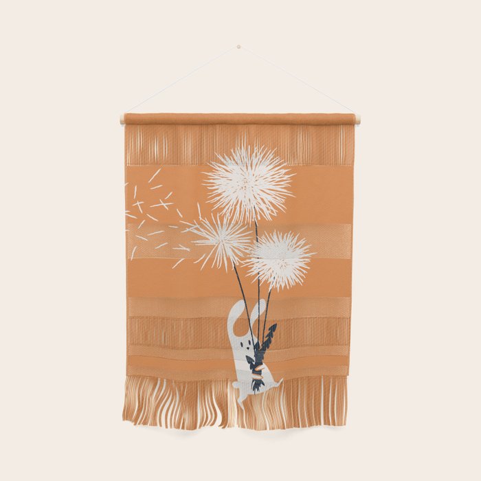 Bunny and Dandelion Bouquet Wall Hanging Gallery Image 1