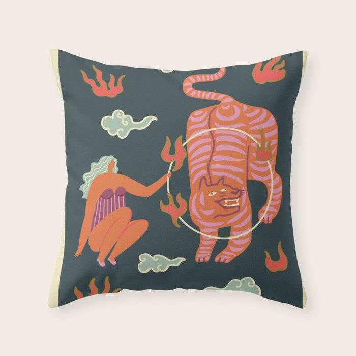 Circus Throw Pillow Gallery Image 1