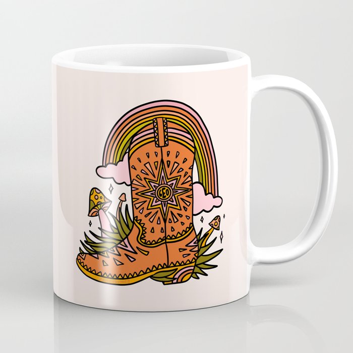 Leo Cowboy Boots Coffee Mug Gallery Image 1