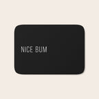 Nice Bum (Black) Bath Mat Gallery Image 1