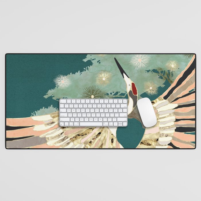 Golden Crane Desk Mat Gallery Image 1