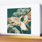Golden Crane Wall Mural Gallery Image 2