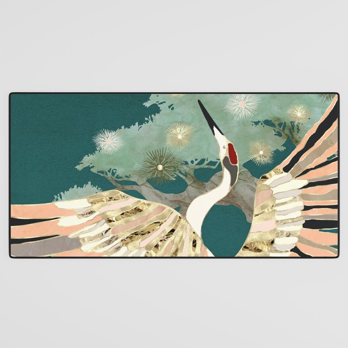 Golden Crane Desk Mat Gallery Image 3