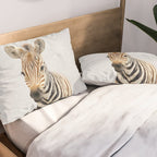 Baby Zebra - Colorful Pillow Sham Gallery Image 2