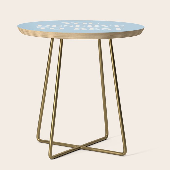 You Deserve To Rest Baby Blue Side Table Gallery Image 1