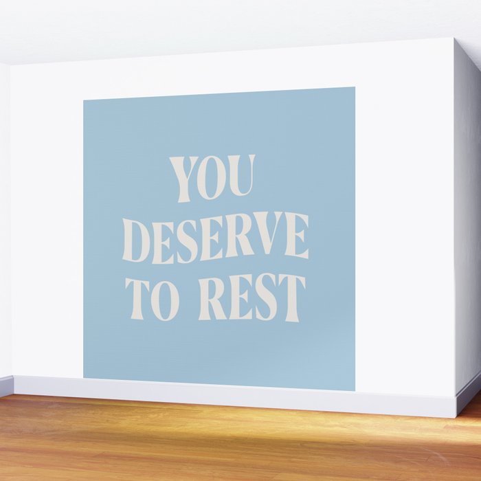 You Deserve To Rest Baby Blue Wall Mural Gallery Image 2