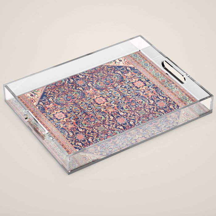 Antique Turkish Kilim Carpet Print 05 Acrylic Tray Gallery Image 1