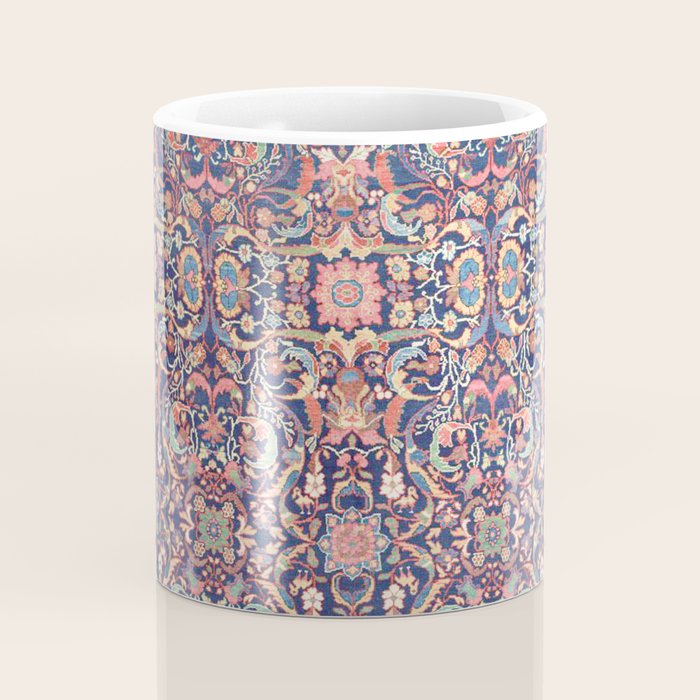Antique Turkish Kilim Carpet Print 05 Coffee Mug Gallery Image 4