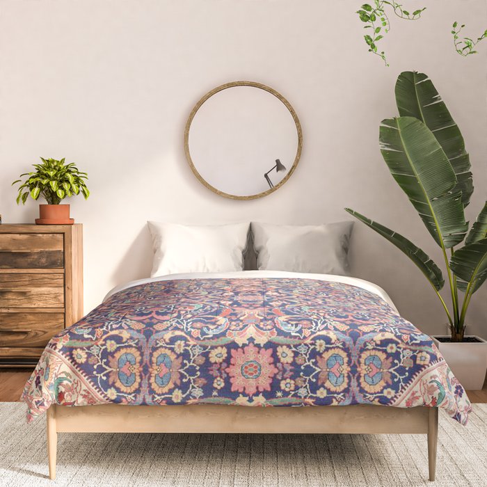 Antique Turkish Kilim Carpet Print 05 Comforter Gallery Image 3