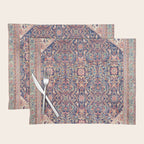 Antique Turkish Kilim Carpet Print 05 Placemat Gallery Image 1