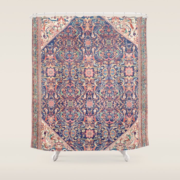 Antique Turkish Kilim Carpet Print 05 Shower Curtain Gallery Image 1