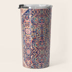Antique Turkish Kilim Carpet Print 05 Travel Mug Gallery Image 3