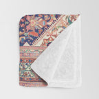 Antique Turkish Kilim Carpet Print 05 Throw Blanket Gallery Image 3
