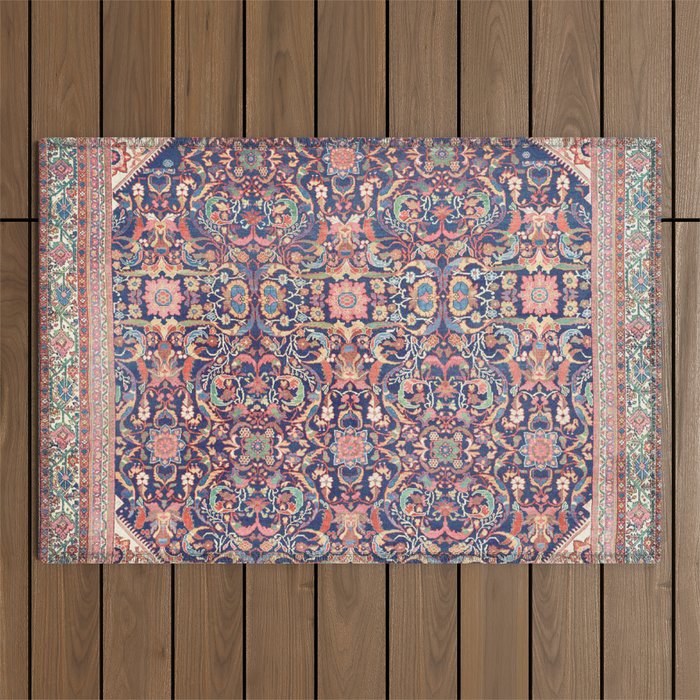 Antique Turkish Kilim Carpet Print 05 Outdoor Rug Gallery Image 1