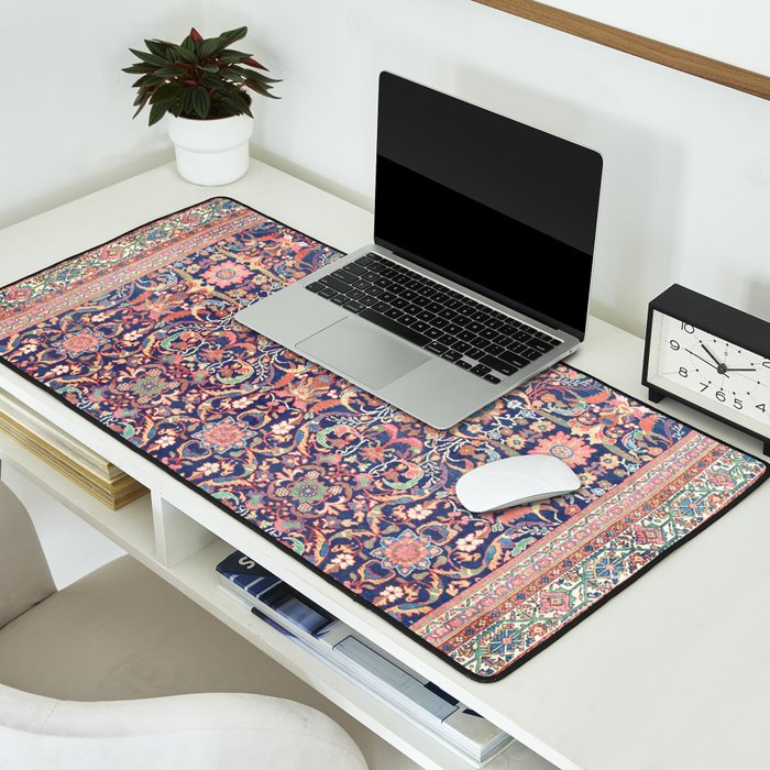 Antique Turkish Kilim Carpet Print 05 Desk Mat Gallery Image 2